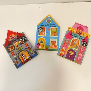 Pop-Up Playhouse Book Set for Kids - 3 Books